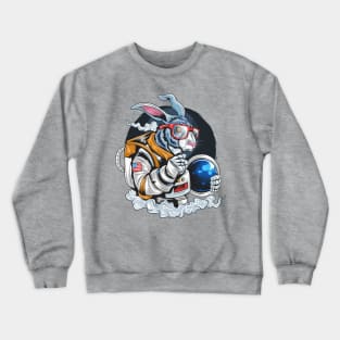 Rabbit Astronaut Crewneck Sweatshirt